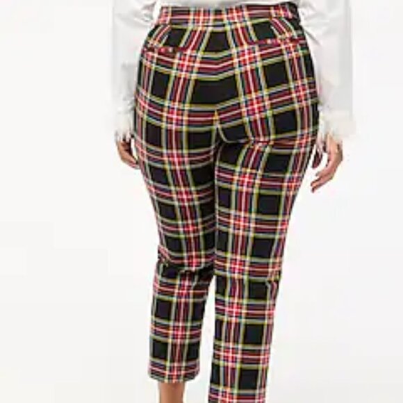 J. CREW Tartan Stewart Plaid Crop Straight Pant 16 - Picture 2 of 16